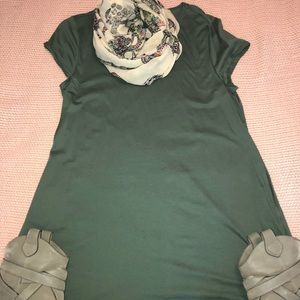 Olive T-shirt Dress